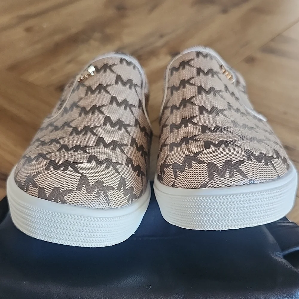 Michael Kors Tan Slip-On Kids Shoes Size 3